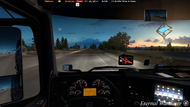 American Truck Simulator. Обычная работа в США. 15 смотреть онлайн