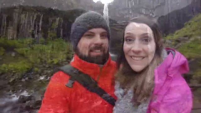 Svartifoss Waterfall Hike in Skaftafell National Park Iceland August 2016 смотреть онлайн