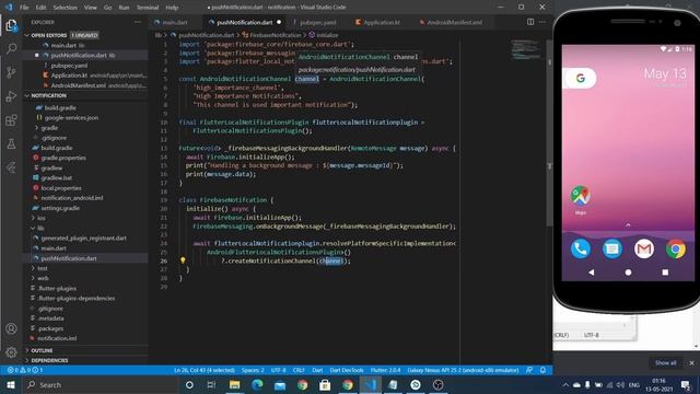 flutter push notification malayalam tutorial 2021 andoird firebase cloud messaging fcm latest смотреть онлайн