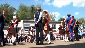 Танец выпускников г Пинск 3-я гимназия 2015 г.