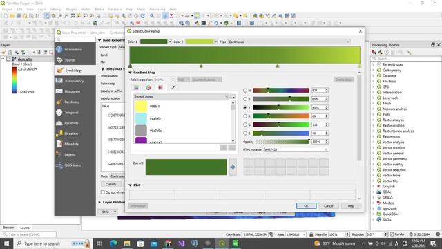 GIS: Raster data symbology (Example-2: Symbolizing Elevation Data) смотреть онлайн