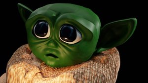 МАЛЫШ ЙОДА и его подружка мульт   (ГРОГУ) Baby yoda edit mult CGI Animation color ПЕтрунько Музыка