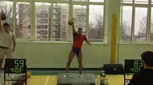 Марков Иван рывок гири 32х2 164 за 8 минут