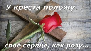 У креста положу своё сердце как розу#христианскиепесни