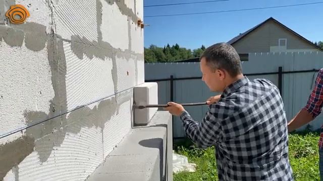 Фасад + утеплитель из газобетона / Как не платить за утепление дома ?