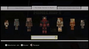 Minecraft Wii U Edition - Skins : Simpson, Skyrim, Festif, etc...