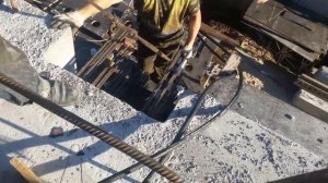 Пост-натяжение арматурных канатов при производстве монолитных перекрытий