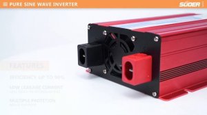 Suoer 12V 220V 1000W pure sine wave  inverter