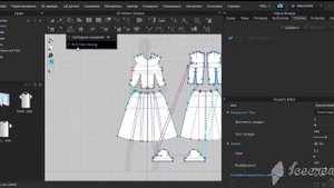 CLO3D - Инструменты для втачивания рукава в пройму