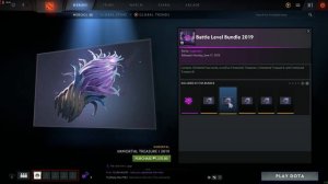 Dota Update! Weekend Battle Level Bundle and Treasure Sale