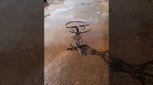 круглый стол для дачи из Профтрубы