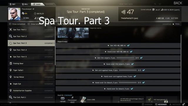 23 Peacekeeper tasks explained in 3 1/2 minutes! - Escape from Tarkov смотреть онлайн
