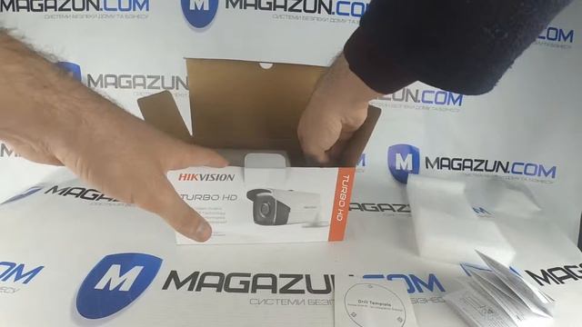 Распаковка Turbo HD камеры наблюдения HikVision DS-2CE16F7T-IT5 (3.6 мм) смотреть онлайн