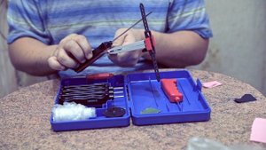 Ужасная китайская точилка для ножей Hatamoto.