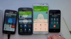 Samsung Galaxy Ace 4 Neo vs S4 Active & Note 4 & iPhone 4 /Incoming & outgoing calls