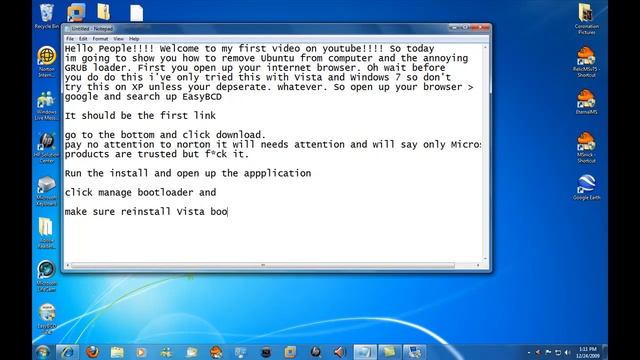 Dual Booting - How to remove Ubuntu and the GRUB Loader смотреть онлайн