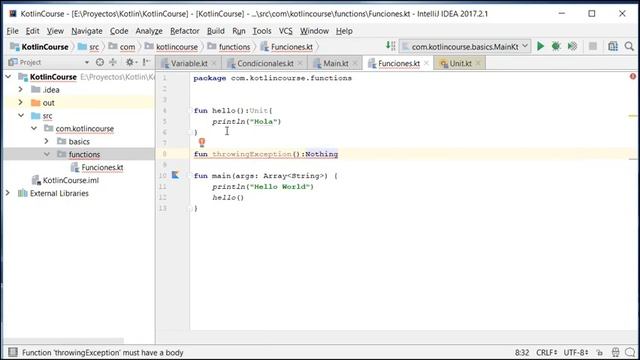 06 Kotlin Declaracion de Funciones смотреть онлайн