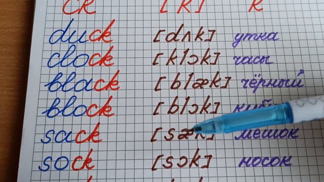 Чтение буквосочетания ck смотреть онлайн