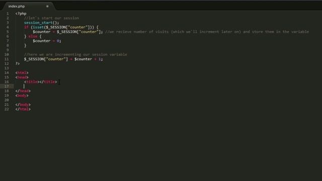 PHP Using session example and passing php variable to Javascript