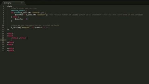 PHP Using session example and passing php variable to Javascript
