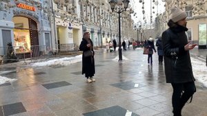 Moscow Street Style .Стрит стайл Москва.Winter .Walk. الموضة والأناقة 时尚与时尚