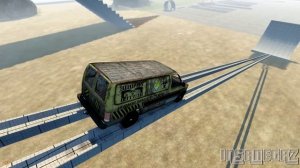BeamNG Drive Zombie Response Team Van Crash Testing #36 - Insanegaz
