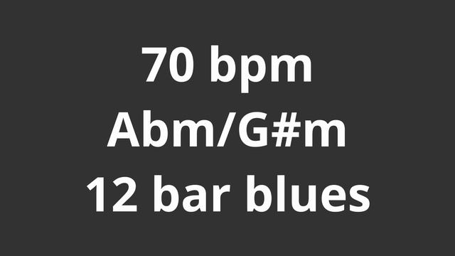 70 bpm tempo ' 12 bar blues Abm/G#m ' metronome 4/4 смотреть онлайн