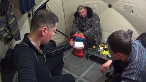 ЗИМНЯЯ РЫБАЛКА С НОЧЕВКОЙ В ПАЛАТКЕ С КОМФОРТОМ.ЛОВЛЯ СУДАКА НА ЖЕРЛИЦЫ.ПАЛАТКА ПОЛАР БЕРД 4Т ЛОНГ