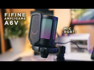 ОБЗОР USB МИКРОФОНА FIFINE A6V AmpliGame