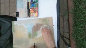 Городская зарисовка 19.05.2022 (3) Пастель UrbanSketch