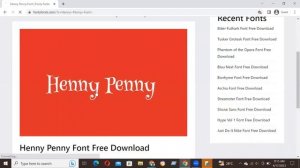 How to Download and install Henny Penny Font Free Download in Adobe Photoshop