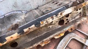 VW T4 строение правого порога на бусе. Кузовной ремонт