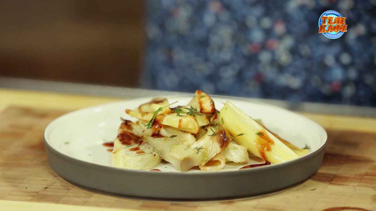 Горячая закуска «Фенхель и пастернак». Вегетарианский салат. Вкусно и полезно!
