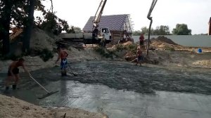 Заливка подбетонки