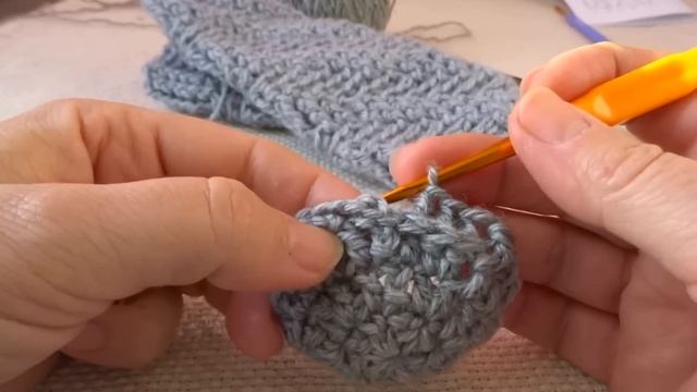 Носки детские без пятки. Вязание крючком.