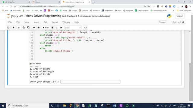 Menu Driven Program (Python) for Class XI and XII смотреть онлайн