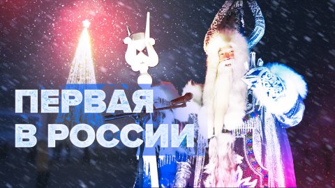 Первую новогоднюю ёлку страны торжественно открыли в Якутске — видео