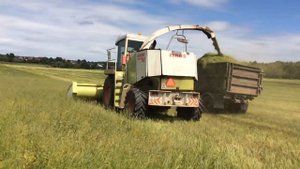 Комбайн CLAAS JAGUAR c жаткой Марал-Инвест 5,1 м. часть 2