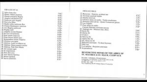Gregorian Chant Abbey of Clervaux