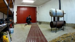 Життя в селі. Захисний екран для буржуйки(Life in the village.Protective screen for a potbelly stov