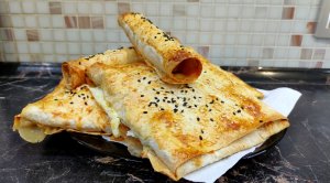 Быстрый завтрак. Лаваш с начинкой. #рецепты
