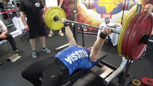 Русский жим 150 кг. Николай Рыженков.
