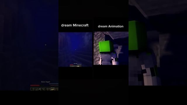 dream Minecraft vs animation #edit #minecraft #animation #dream