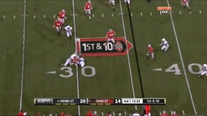 Jack Crawford  vs Ohio State "MIke Adams" 2011