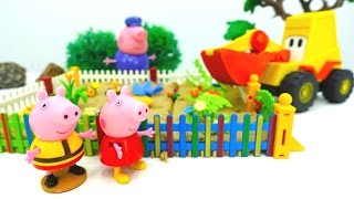 Видео с машинками - Свинка Пеппа, Машинка Лева и цветы.mp4 смотреть онлайн