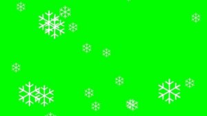 Снегопад/Снежинки??Новогодние Футажи на Зеленом Фоне/ GREEN SCREEN