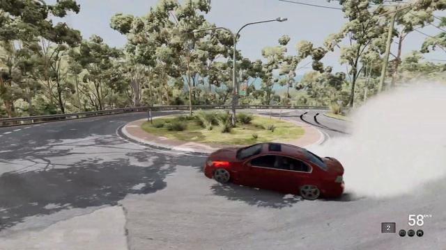 Holden Commodore SS + HUGESMOKE MOD | BeamNG.drive смотреть онлайн