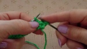 Самый простой теневой узор спицами.