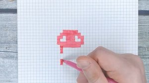 Рисовать по клеточкам МЕДУЗУ / Рисунки Лайк АРТ