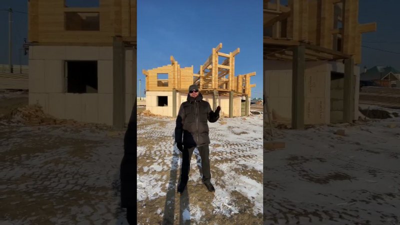 Обзор строительства дома 180м2 из профилированного бруса 150*200